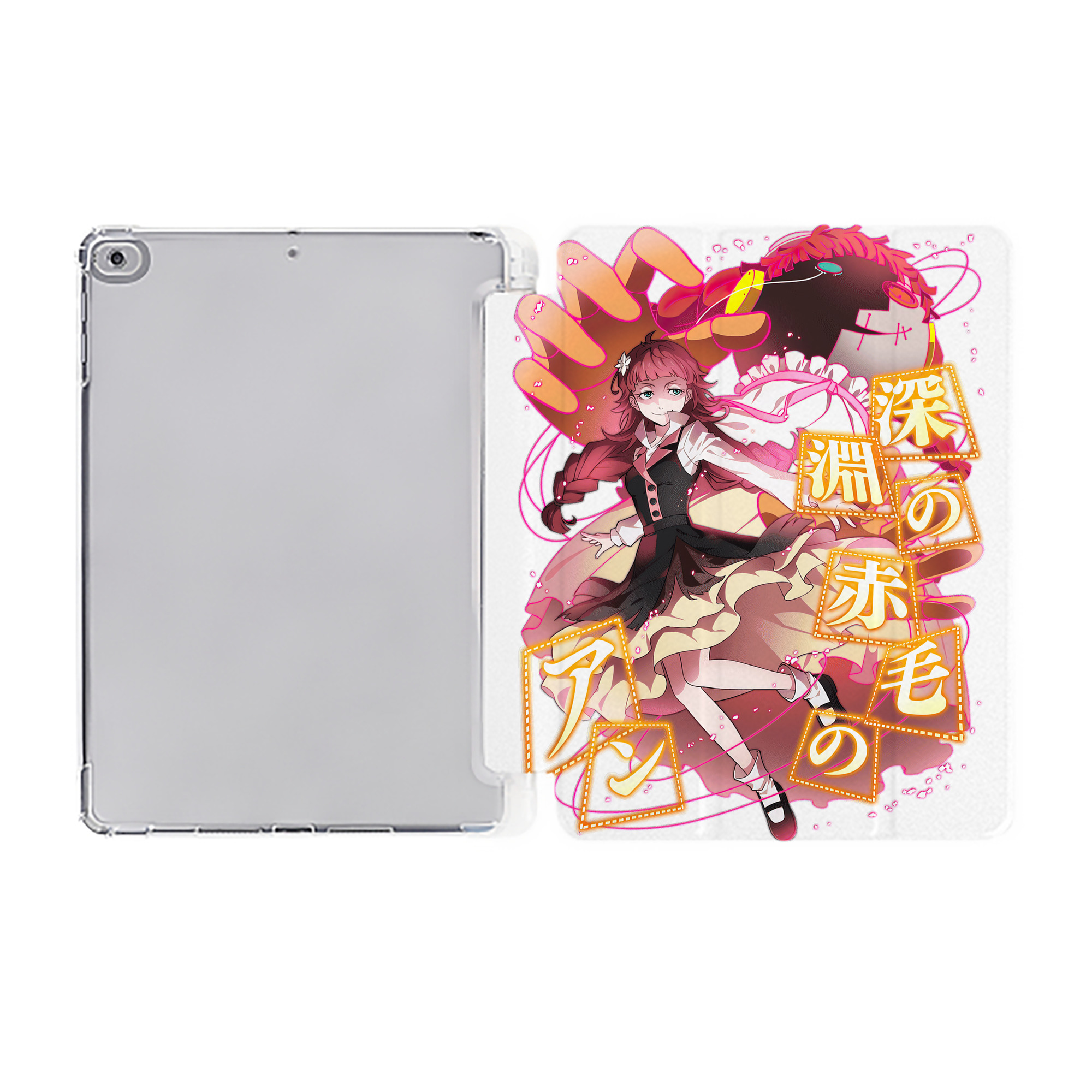 （画像用） 文豪ストレイドッグス Bungo Stray Dogs IPad ケース ペン収納付き 三つ折りスタンド PUレザー×シリコン 対応機種9.5/10.5/10.9インチ